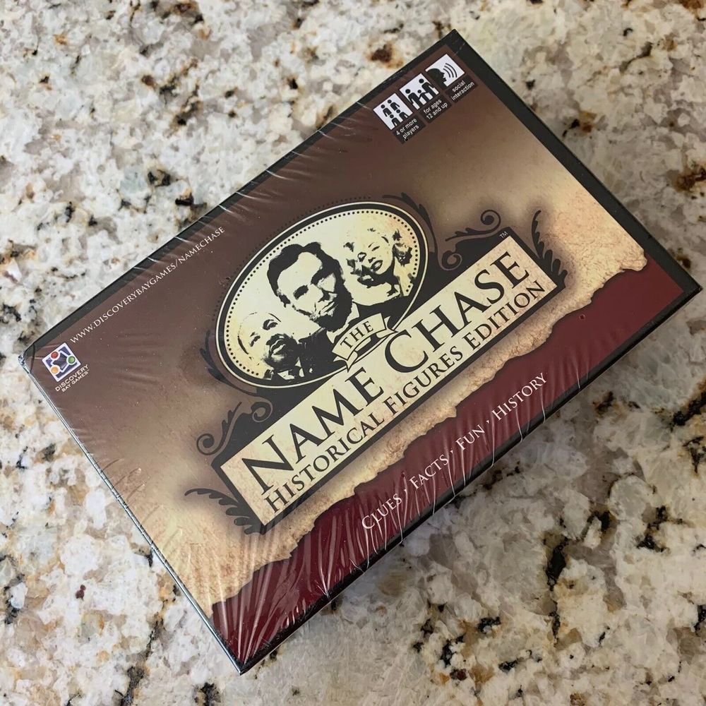 The Name Chase Historical Figures Edition Discovery Bay Games New/Sealed